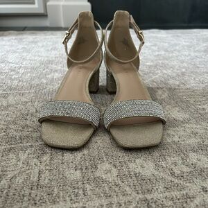 Kelly & Katie Elegant Gold Embellished Women's Sandals